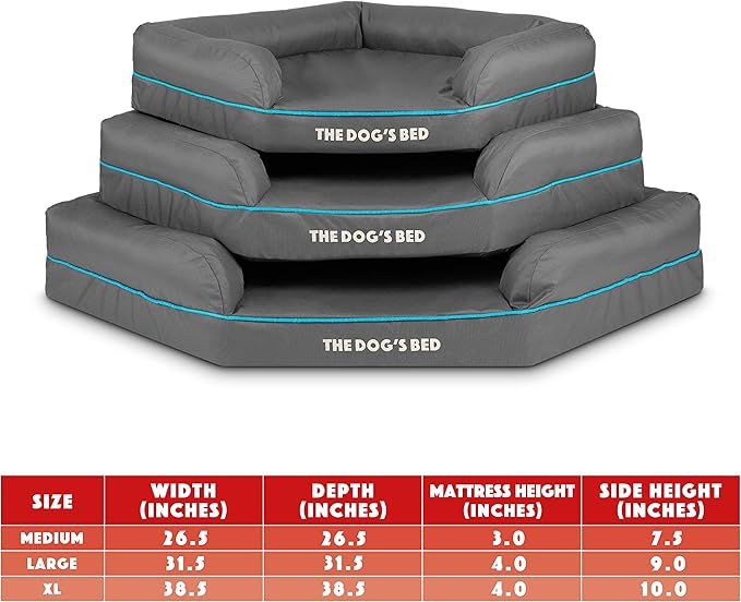 The Dog’s Bed Orthopedic Memory Foam Waterproof Corner Dog Bed