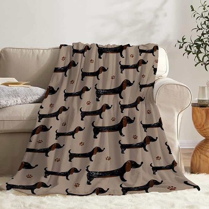 Dachshund Dog Blankets Puppy Blanket 60x50 in