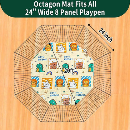 PJYucien Reusable Pee Pads for Dogs 24'' Per 62'' Diagonal 24'' Width 8 Panels