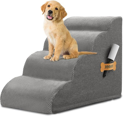 Dog Stairs 4-Tiers,Grey