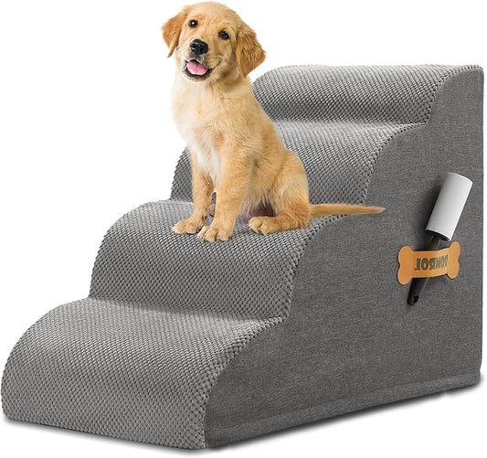 Dog Stairs 4-Tiers,Grey