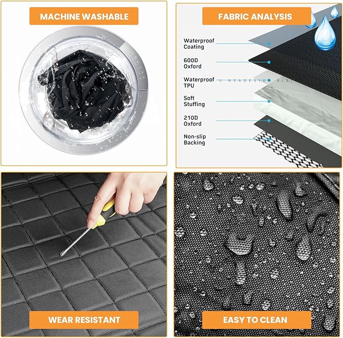 Dog Car Seat Cover for Back Seat