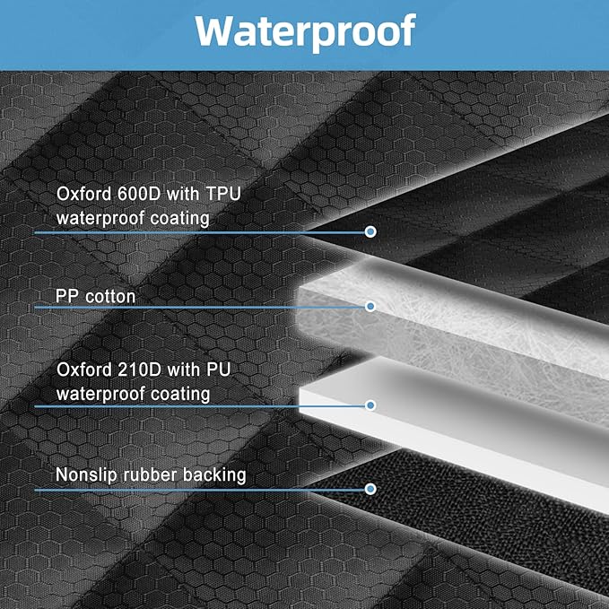 Dog Back Seat Cover Protector for SUV Trucks Cars Protector(Black3)