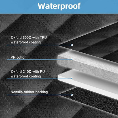 Dog Back Seat Cover Protector for SUV Trucks Cars Protector(Black3)