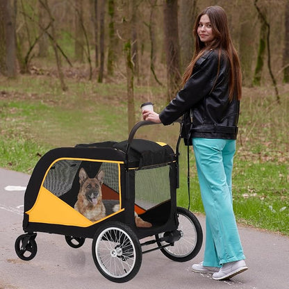Gyabnw 4 Wheel Dog Stroller for Large Pet