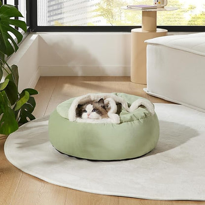 Lesure Cat Bed with Cover Cave 20"