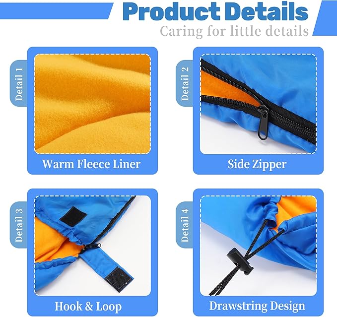 Lifeunion Dog Sleeping Bag with Storage Bag Waterproof