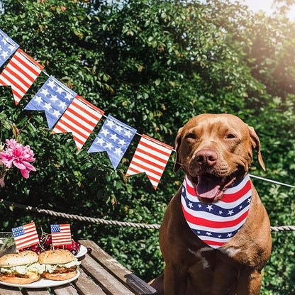 Fourth of July Dog Bandana XLarge- 1PCS