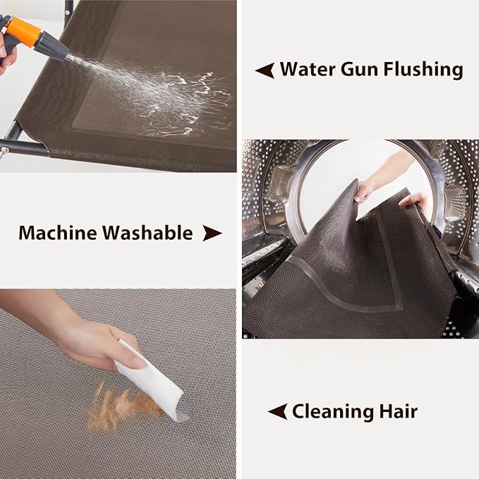 RRPETHOME Large Elevated Cooling Dog Bed