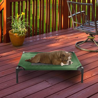 Elevated Dog Bed ? 30x24 Portable Bed 50lbs by