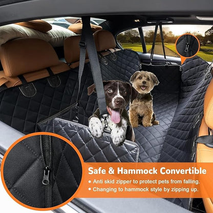 Dog Car Seat Cover for Back Seat 100% Waterproof,
