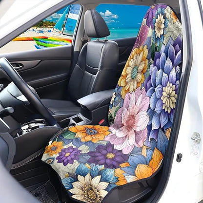 Yewattles Mandala Flowers Summer Beach Waterproof Automotive Seat
