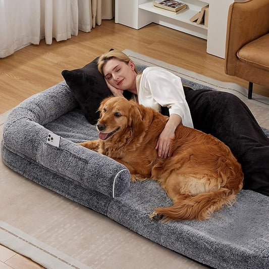 Human Dog Bed for Adult 71" x 46" x 9"