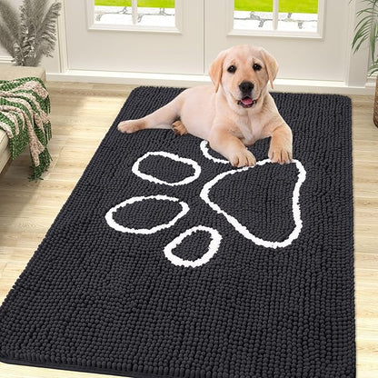 smiry Dog Door Mat for Muddy Paws (47x32 Inches,