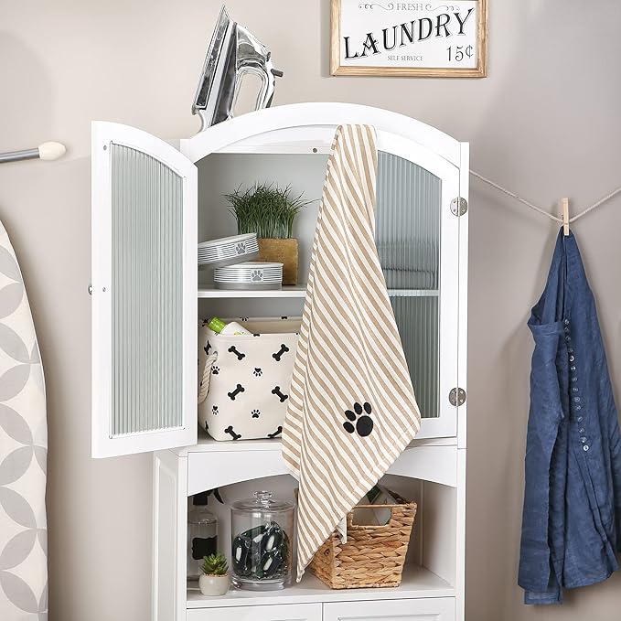 Bone Dry Pet Grooming Towel Collection Absorbent Microfiber X-Large 41x23.5", Striped