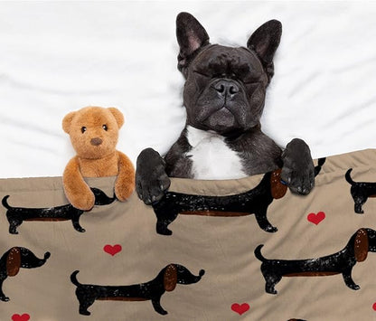 Dachshund Dog Blankets Puppy Blanket 30x40 in