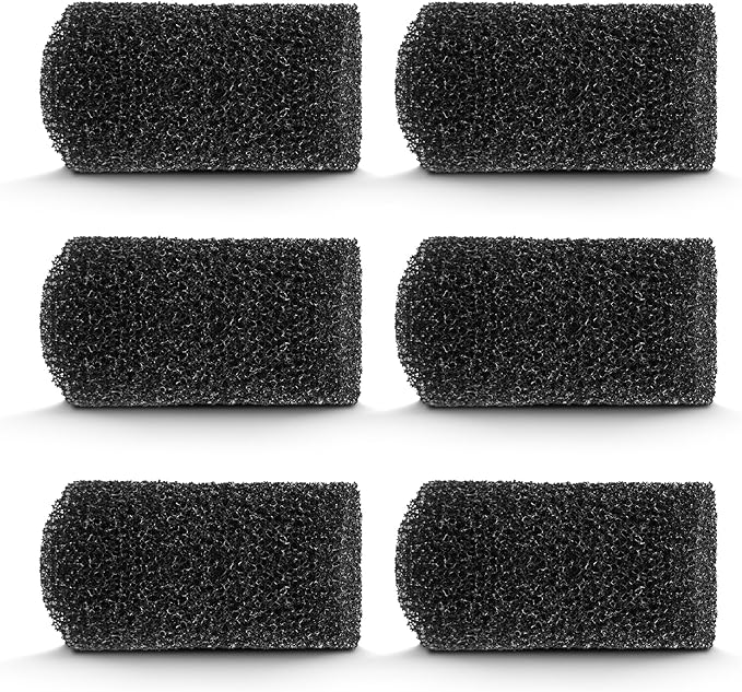 Aquarium Bio Sponge Fitler, Fish Tank Sponge Filter, Aquarium Filter Media Sponge Filter Kit for 32W Electric Aquarium Gravel Cleaner (6 Pieces)