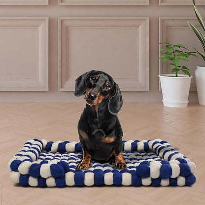 Felt Ball Dog Bed Wool Bed for Cats and Kittens Fabric Pet Beds Luxury Cat Dog Bed