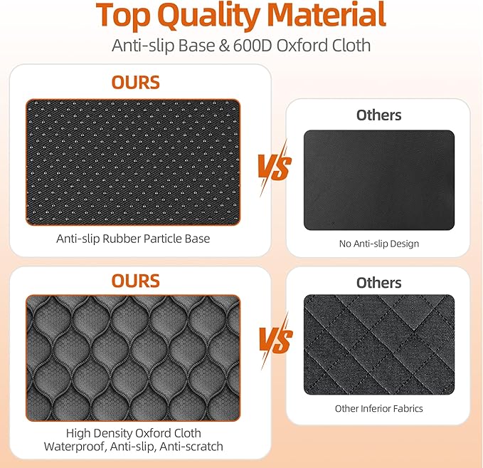 Back Seat Extender for Dogs- Holds 400LBS 100% Waterproof