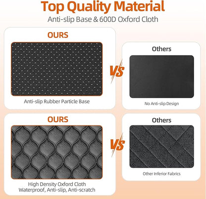 Back Seat Extender for Dogs- Holds 400LBS 100% Waterproof