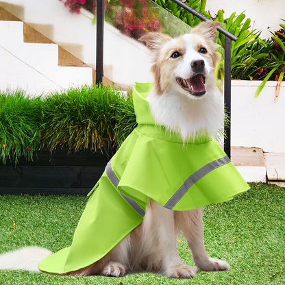 NACOCO Large Dog Raincoat Adjustable
