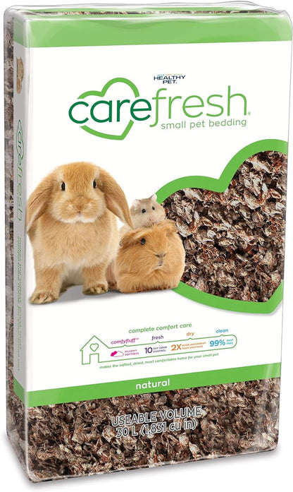 carefresh 99% Dust-Free Natural Paper Small Pet Bedding with Odor Control, 30 L