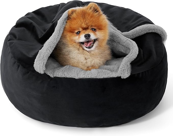 Lesure Small Dog Bed with Cover Cave 23"