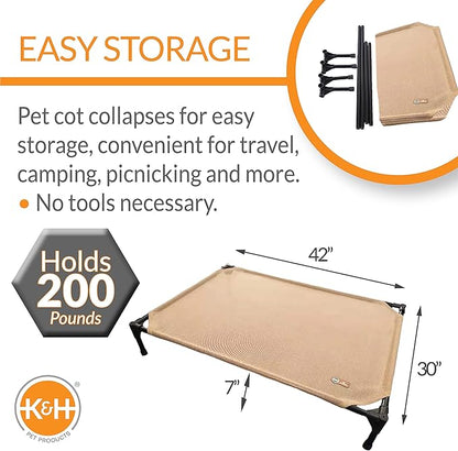 K&H Pet Products Elevated Outdoor Dog Cot Bed