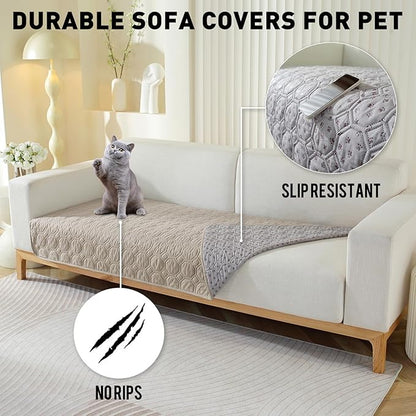 SYSLOON Waterproof Dog Bed Cover Sofa,Car,30"x53",Beige