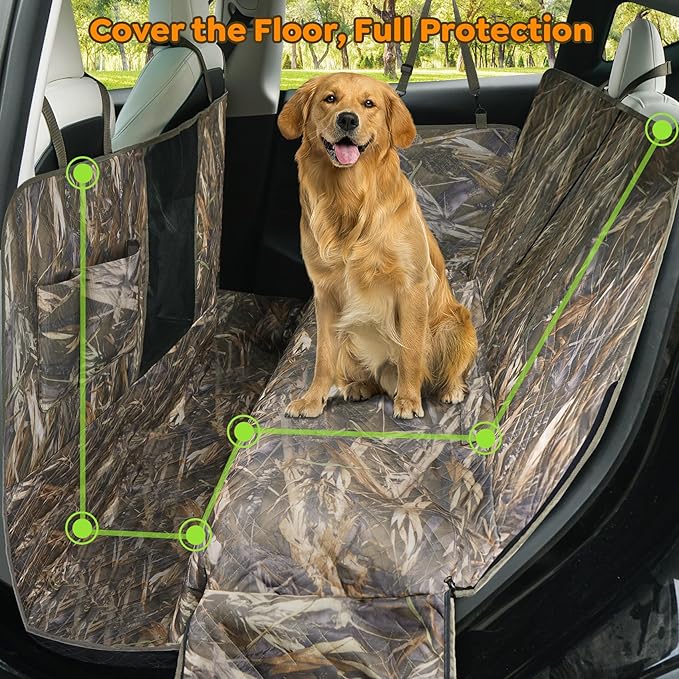 XXL Dog Car Back Seat Cover (63" W X 94" L)