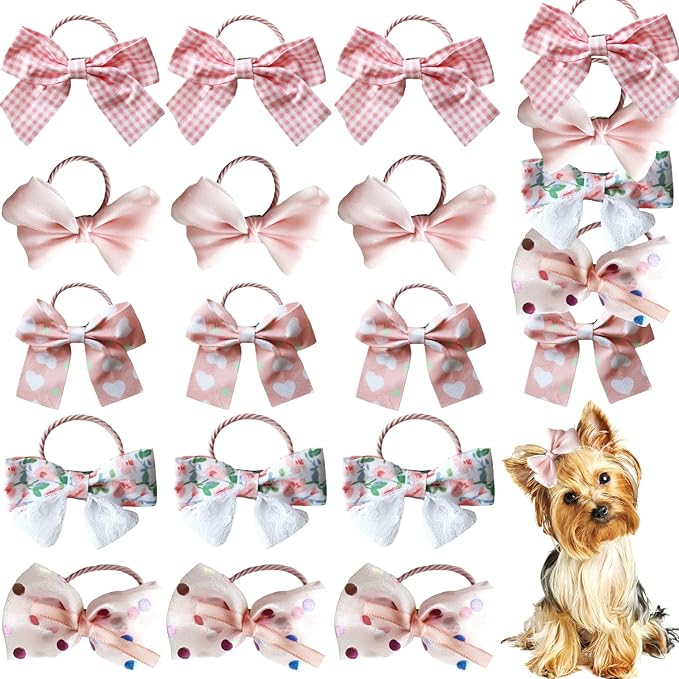 Dog Hair Bows 20pcs Cute