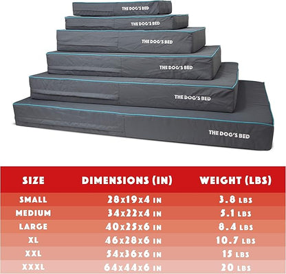 The Dog’s Bed Orthopedic Dog Bed Medium Grey/Blue 34x22