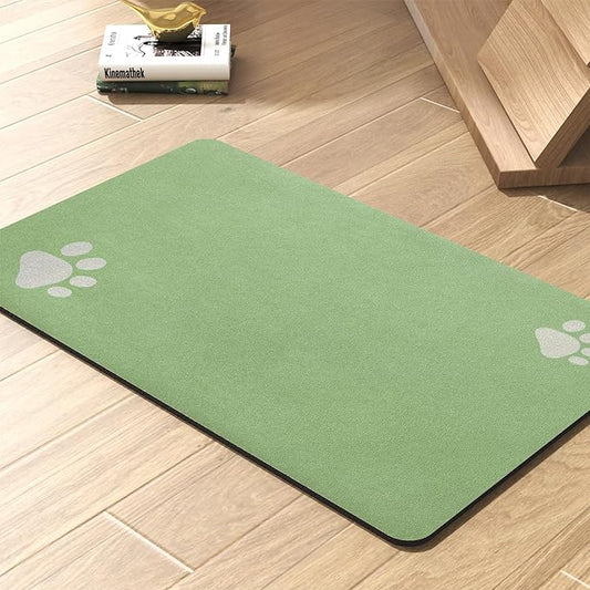 Pet Feeding Mat-Absorbent Dog Mat for Food and