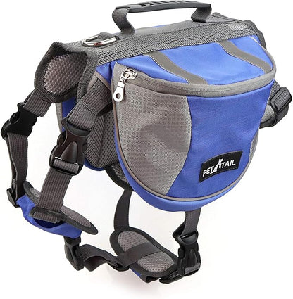 Hound Dog Saddlebags Hiking Gear Equipment Backpack Lightweight for Tactical Training, Travel (Medium, Blue)