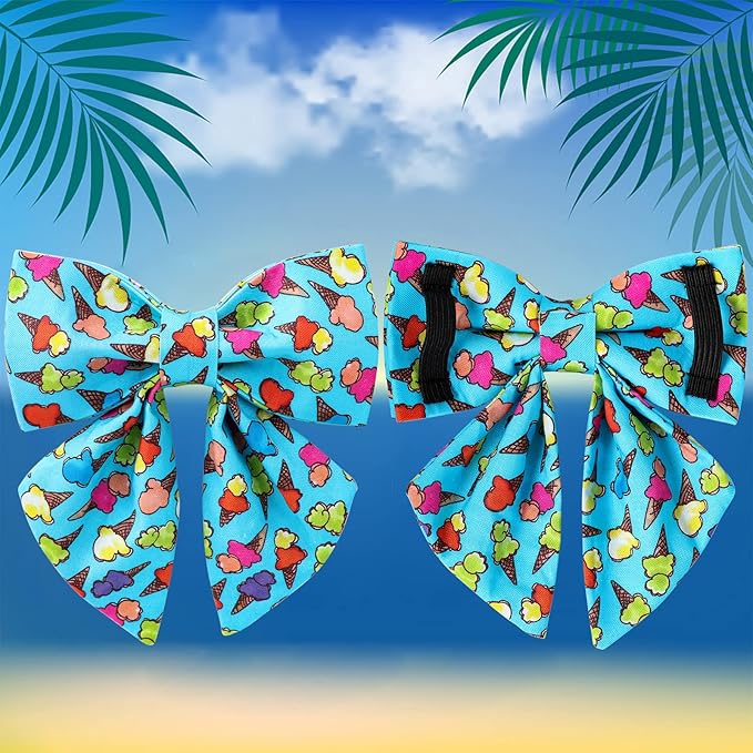 Summer Dog Collar with Bow Tie 16-26in