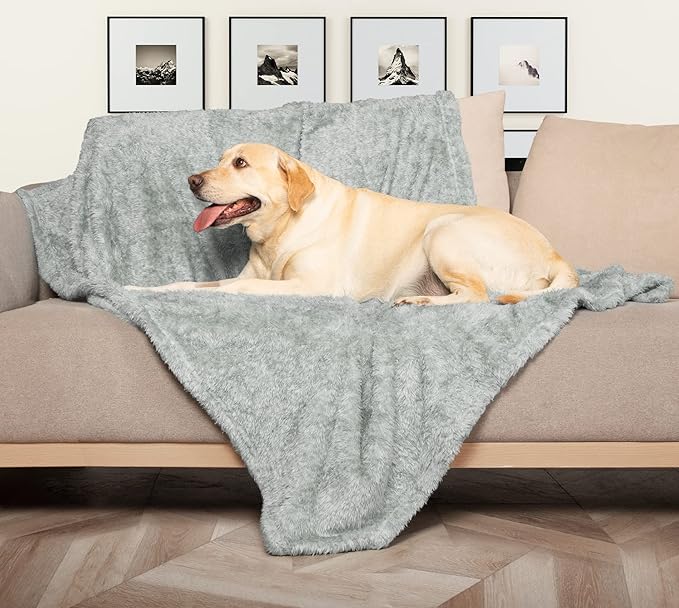 MACEVIA Fluffy Fleece Dog Blankets (40x60 Inch,
