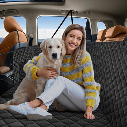 Dog Car Seat Cover for Back Seat 300lbs, Hard
