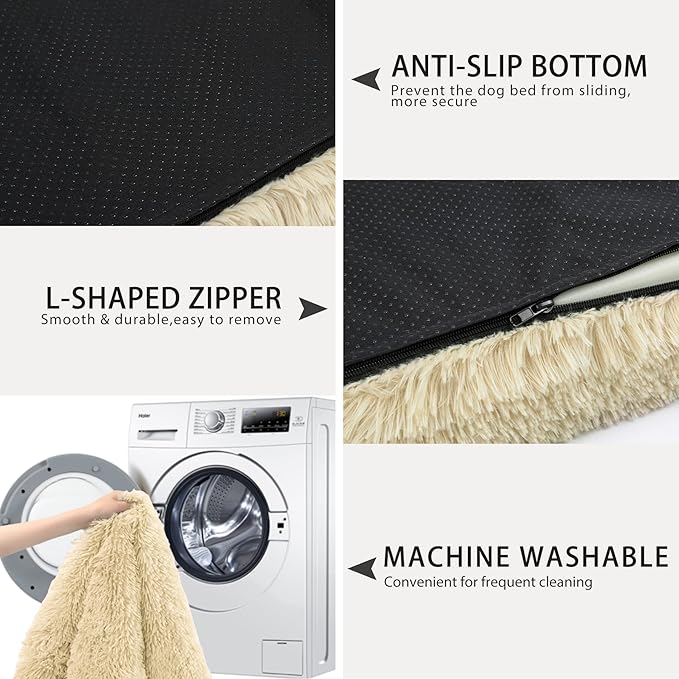 MIHIKK Extra Large Dog Bed 41x29 inch,