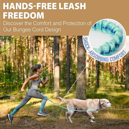 Hands Free Dog Leash with Waist Belt Lifetime Replacement 5218