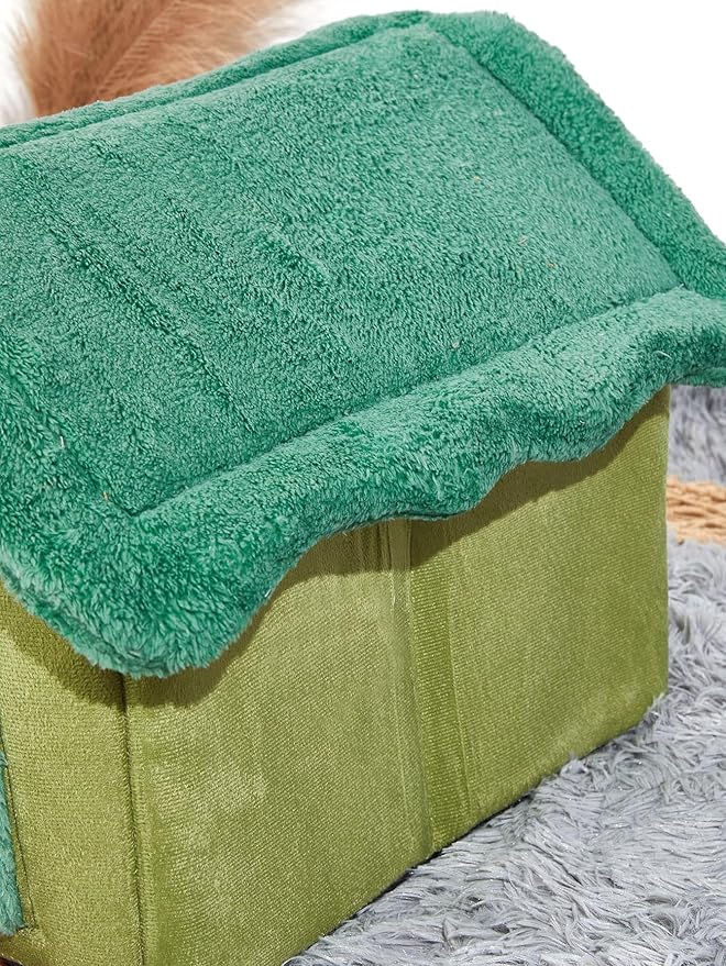 QWINEE Dinosaur Design Cat Dog Bed Pet Tent