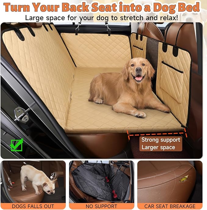 Back Seat Extender for Dogs Window,100% Waterproof