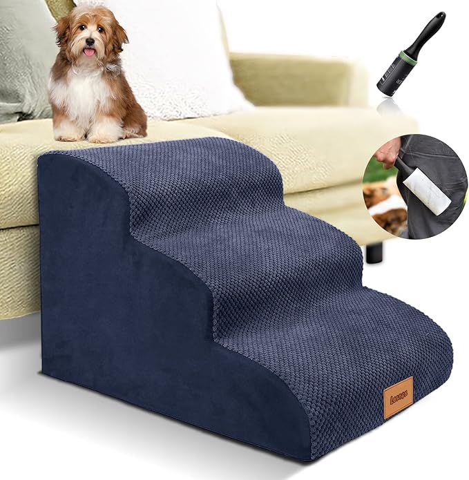 Foam Dog Stairs/Steps 3 Tiers 15.7" H