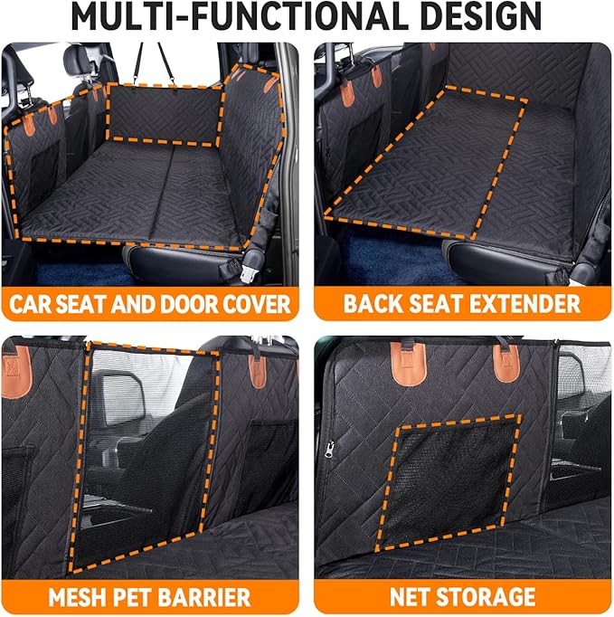 YJGF Dog Back Seat Extender for Truck F150/RAM1500/Silverado (black)