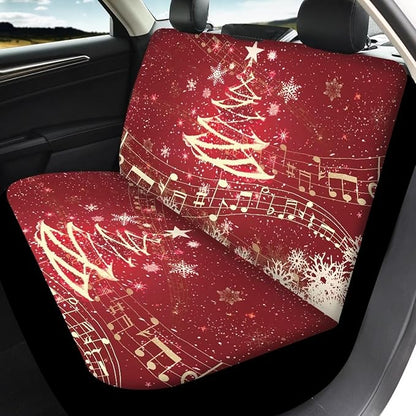 Christmas Tree Seat Covers for Cars for Women 4pcs Auto