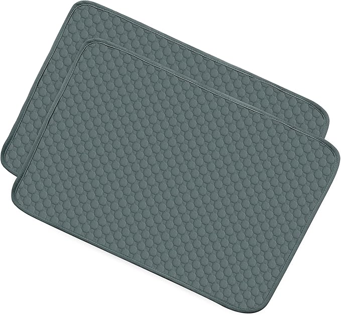 X AUTOHAUX 2Pcs Dog Seat Cover Reuse Car 150x90cm Grayblue