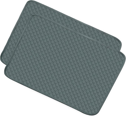 X AUTOHAUX 2Pcs Dog Seat Cover Reuse Car 150x90cm Grayblue