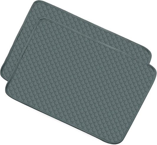 X AUTOHAUX 2Pcs Dog Seat Cover Reuse Car 150x90cm Grayblue