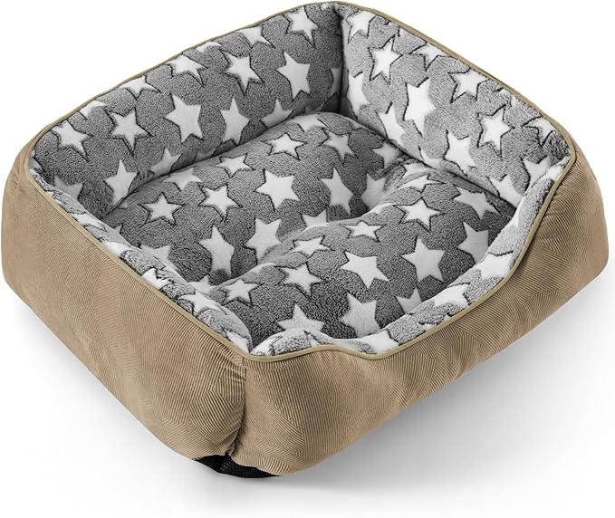 SIWA MARY Dog Bed for Large Size Dogs L(35"x25"x9") Brown