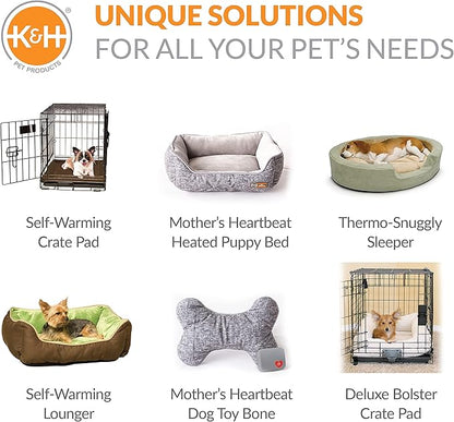 K&H Pet Products Mother’s Heartbeat Puppy Crate Pad for Dogs 14" X 22"