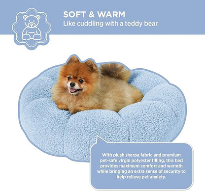 Lesure Calming Small Dog Bed 25 lbs, 23"